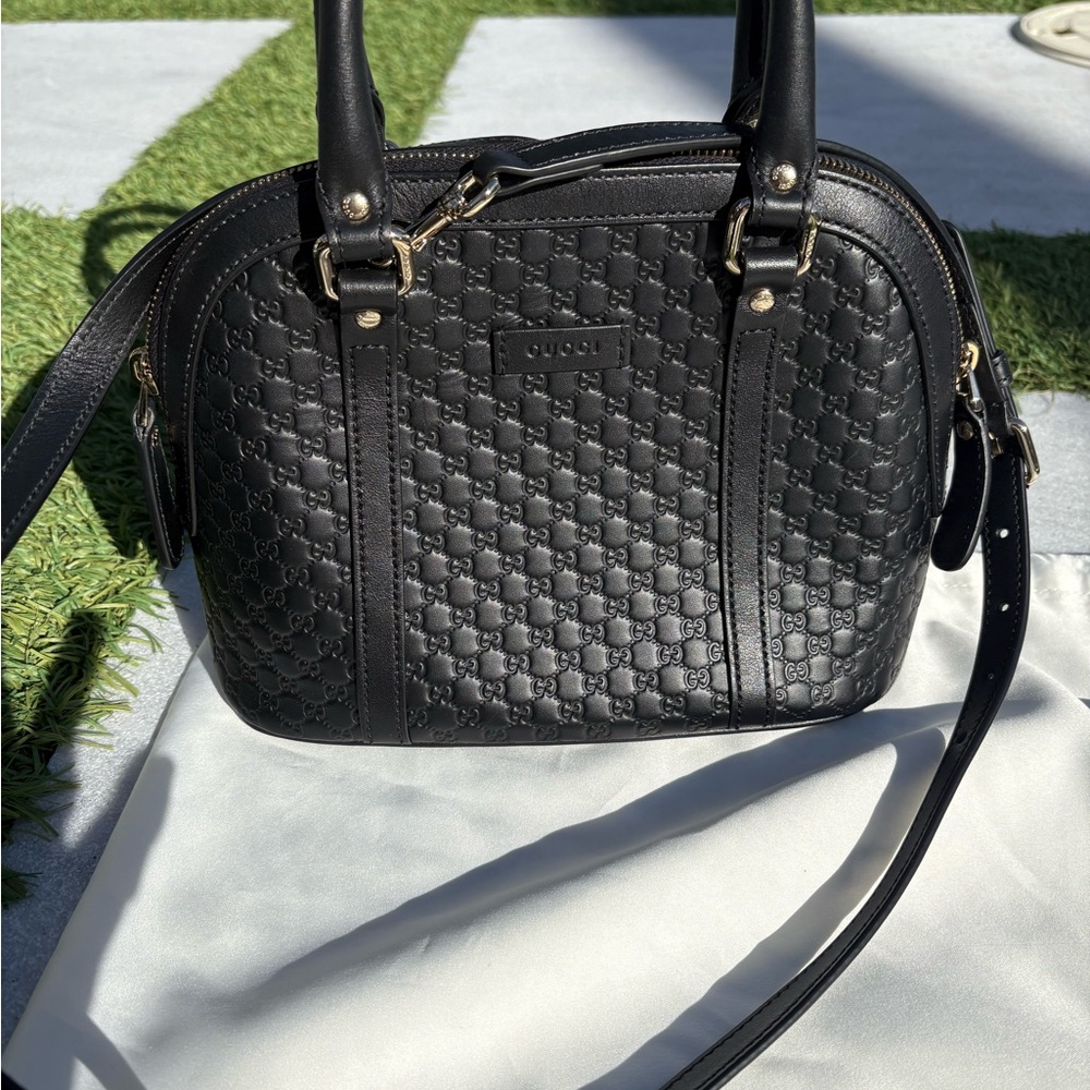 Gucci Black Quilted Satchel - Picture 3 of 5
